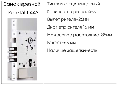Замковая система Kale